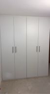 4 door hinged wardrobe in white