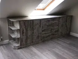 Bespoke chest of drawers in vintage matrix
