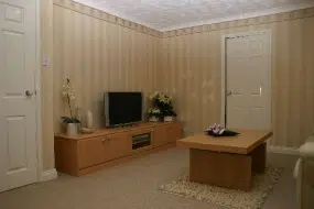 Entertainment cabinet in beech